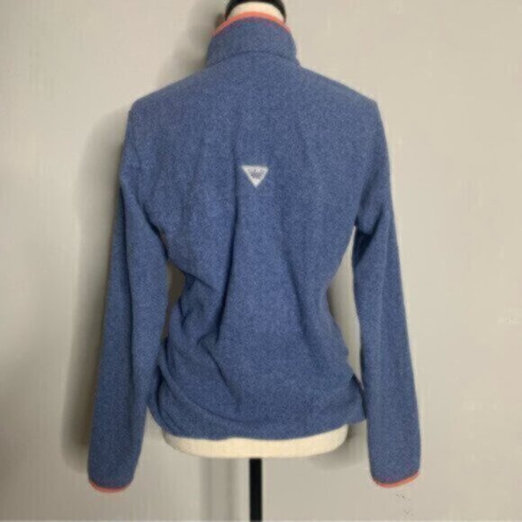 Columbia Women’s Blue Pink Performance Fleece Pullover Jacket - Picture 5 of 12
